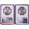 Image 2 : Lot of (2) 1955 Franklin Half Dollar Coins NGC MS63