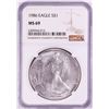 Image 1 : 1986 $1 American Silver Eagle Coin NGC MS69