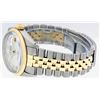 Image 9 : Rolex Mens Two Tone Mother Of Pearl Roman Datejust Oyster Perpetual Wristwatch