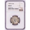 Image 1 : 1949-D Washington Quarter Coin NGC MS65