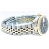 Image 9 : Rolex Ladies Two Tone Black Tapestry Fluted Bezel Datejust Wristwatch