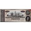 Image 1 : 1864 $20 The Confederate States of America Note