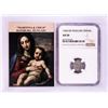 Image 1 : 1544 KB Hungary Denar 'Madonna and Child' Coin NGC AU50 w/ Story Box