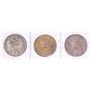 Image 2 : Lot of (3) Peru Un Sol Silver Coins