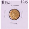 Image 1 : 1915 $2 1/2 Indian Head Quarter Eagle Gold Coin