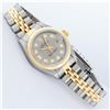 Image 3 : Rolex Ladies Two Tone Slate Grey Diamond Datejust Wristwatch