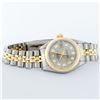 Image 4 : Rolex Ladies Two Tone Slate Grey Diamond Datejust Wristwatch