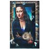 Image 1 : Ferjo Original "Mona Lisa With Dog" Original Oil On Canvas