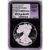 Image 1 : 2018-W $1 Proof American Silver Eagle Coin NGC PF70 Ultra Cameo Elizabeth Jones Signature FDOI