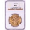 Image 1 : 1895 $20 Liberty Head Double Eagle Gold Coin NGC MS62