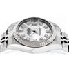 Image 9 : Rolex Ladies Stainless Steel Mother Of Pearl Diamond Datejust Wristwatch