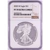 Image 1 : 2020-W $1 Proof American Silver Eagle Coin NGC PF70 Ultra Cameo