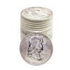 Image 1 : Roll of (20) Brilliant Uncirculated 1961 Franklin Half Dollar Coins