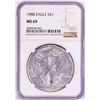 Image 1 : 1988 $1 American Silver Eagle Coin NGC MS69