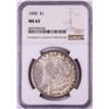 Image 1 : 1900 $1 Morgan Silver Dollar Coin NGC MS63