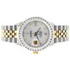 Image 8 : Rolex Men's Two Tone MOP 3 ctw Channel Set Diamond Datejust Wristwatch