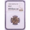 Image 1 : 1938-D Buffalo Nickel Coin NGC MS67