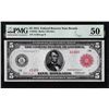 Image 1 : 1914 $5 Federal Reserve Note Red Seal Boston Fr.832a PMG About Uncirculated 50
