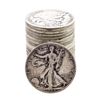Roll of (20) Assorted Date Walking Liberty Half Dollar Coins Circulated