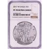 Image 1 : 2017-W $1 Proof American Silver Eagle Coin NGC PF70 Ultra Cameo