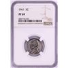 Image 1 : 1961 Proof Jefferson Nickel Coin NGC PF69