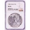 Image 1 : 1986 $1 American Silver Eagle Coin NGC MS69