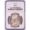 Image 1 : 1886 $1 Morgan Silver Dollar Coin NGC MS64