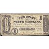 Image 1 : 1862 $1 State of North Carolina Obsolete Note