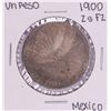 Image 1 : 1900 Zs FZ Mexico Un Peso Silver Coin