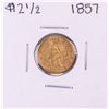 1857 $2 1/2 Liberty Head Quarter Eagle Gold Coin