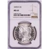 Image 1 : 1878-S $1 Morgan Silver Dollar Coin NGC MS63