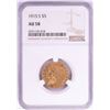 Image 1 : 1915-S $5 Indian Head Half Eagle Gold Coin NGC AU58