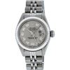 Image 2 : Rolex Ladies Stainless Steel Slate Grey Diamond Datejust Wristwatch