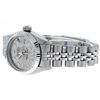 Image 8 : Rolex Ladies Stainless Steel Slate Grey Diamond Datejust Wristwatch
