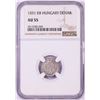 Image 1 : 1551 KB Hungary Denar 'Madonna and Child' Coin NGC AU55