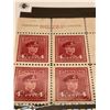 Image 2 : Block of 4 Canada Four Cent Stamps