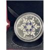 Image 2 : 2010 Silver Coin Tanzanite Crystal Snowflake in Original Box