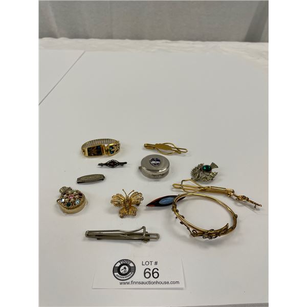 Nice Lot of Vintage Jewellery Brooches Clips