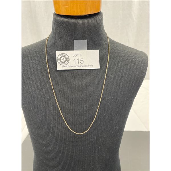 20" Inch Long 10K Gold Necklace