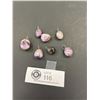 Image 1 : 7 Vintage Amethyst Pendants