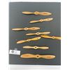 Image 1 : 8 Wooden Model Airplane Propellers