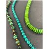 Image 2 : 3 Strands of Green Stone Beads