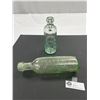 Image 1 : 2 Antique Bottles Seattle Washington and Torpedo Bottle from Dublin