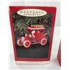 Image 2 : 3 NIB Hallmark Keepsake Christmas Ornaments Steam Locomotive Santa etc.