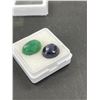 Image 2 : Sapphire and Emerald- 14.79ct- Various Sizes- Oval Cut- Africa- Untreated