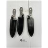 Image 1 : Lot of 3 Throwing Knives in Sheathes