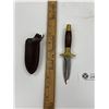 Image 2 : Vintage Brass Handled Knife with Sheath