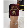 Image 2 : Vintage Alazhar Masonic Shriners Jewelled Hat and Fez