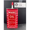 Image 1 : Vintage 4 Ounce Wahl Red Hair Clipper Oil Tin