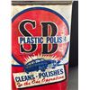 Image 2 : Vintage SB Plastics Polish 16 Ounce Tin Great Graphics Berard Products Vancouver Canada